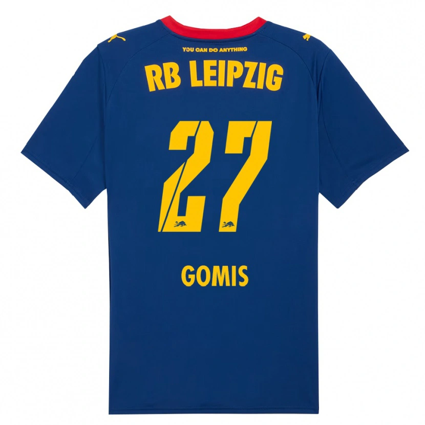 Danxen Enfant Maillot Tidiam Gomis #27 Marine Rouge Tenues Extérieur 2025/26 T-Shirt