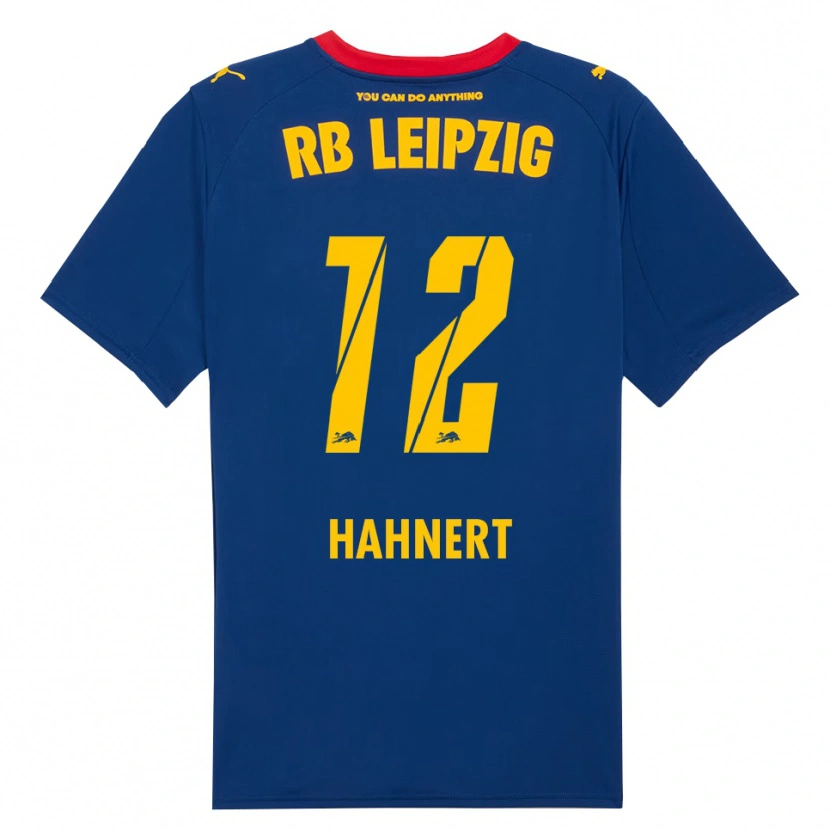 Danxen Enfant Maillot Ole Hähnert #12 Marine Rouge Tenues Extérieur 2025/26 T-Shirt