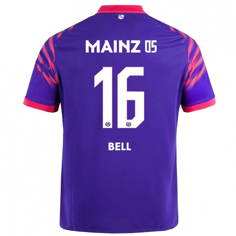 Danxen Enfant Maillot Stefan Bell #16 Marine Rose Tenues Extérieur 2025/26 T-Shirt