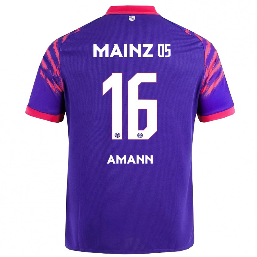 Danxen Enfant Maillot Jason Amann #16 Marine Rose Tenues Extérieur 2025/26 T-Shirt