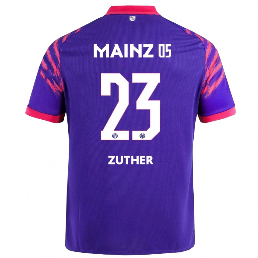 Danxen Enfant Maillot Pit Zuther #23 Marine Rose Tenues Extérieur 2025/26 T-Shirt