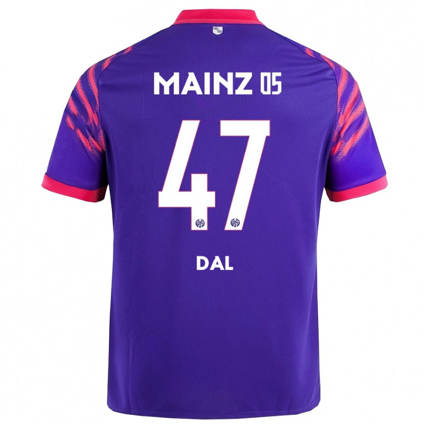Danxen Enfant Maillot Maxim Dal #47 Marine Rose Tenues Extérieur 2025/26 T-Shirt