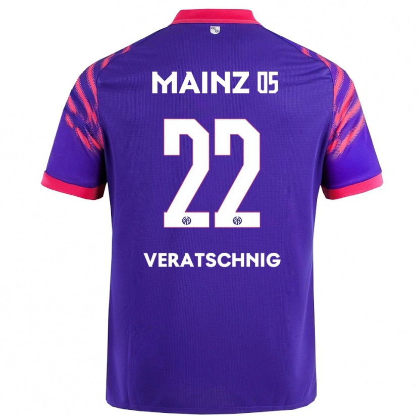 Danxen Enfant Maillot Nikolas Veratschnig #22 Marine Rose Tenues Extérieur 2025/26 T-Shirt
