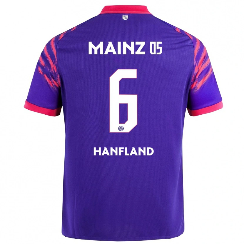 Danxen Enfant Maillot Paul Hanfland #6 Marine Rose Tenues Extérieur 2025/26 T-Shirt