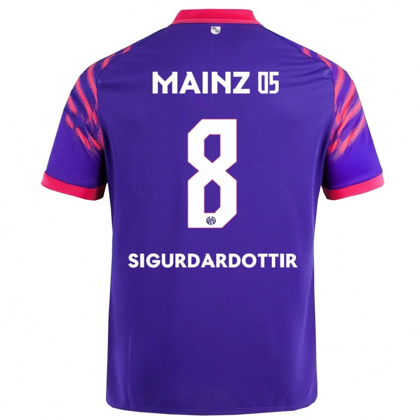 Danxen Enfant Maillot Heiðrún Sigurðardóttir #8 Marine Rose Tenues Extérieur 2025/26 T-Shirt