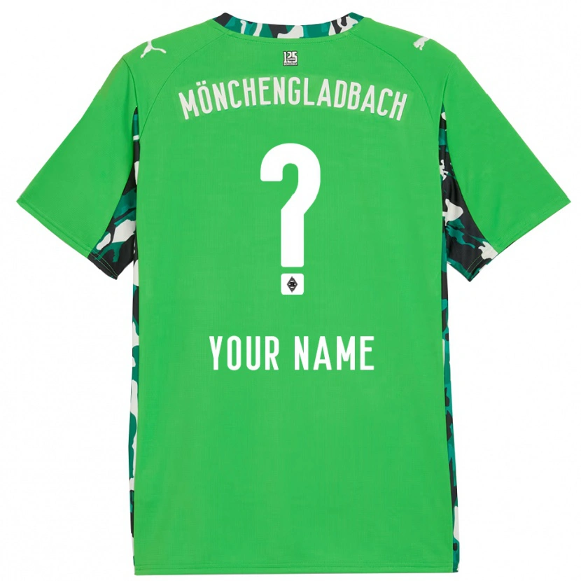 Danxen Enfant Maillot Votre Nom #0 Vert Noir Tenues Extérieur 2025/26 T-Shirt