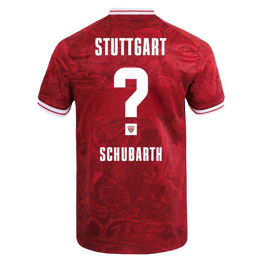 Danxen Enfant Maillot Till Schubarth #0 Rouge Noir Tenues Extérieur 2025/26 T-Shirt