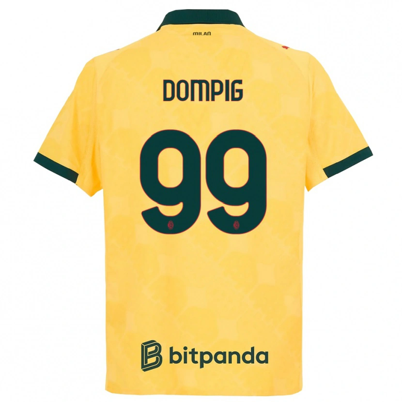 Danxen Enfant Maillot Chanté-Mary Delorean Dompig #99 Jaune Noir Troisieme 2025/26 T-Shirt