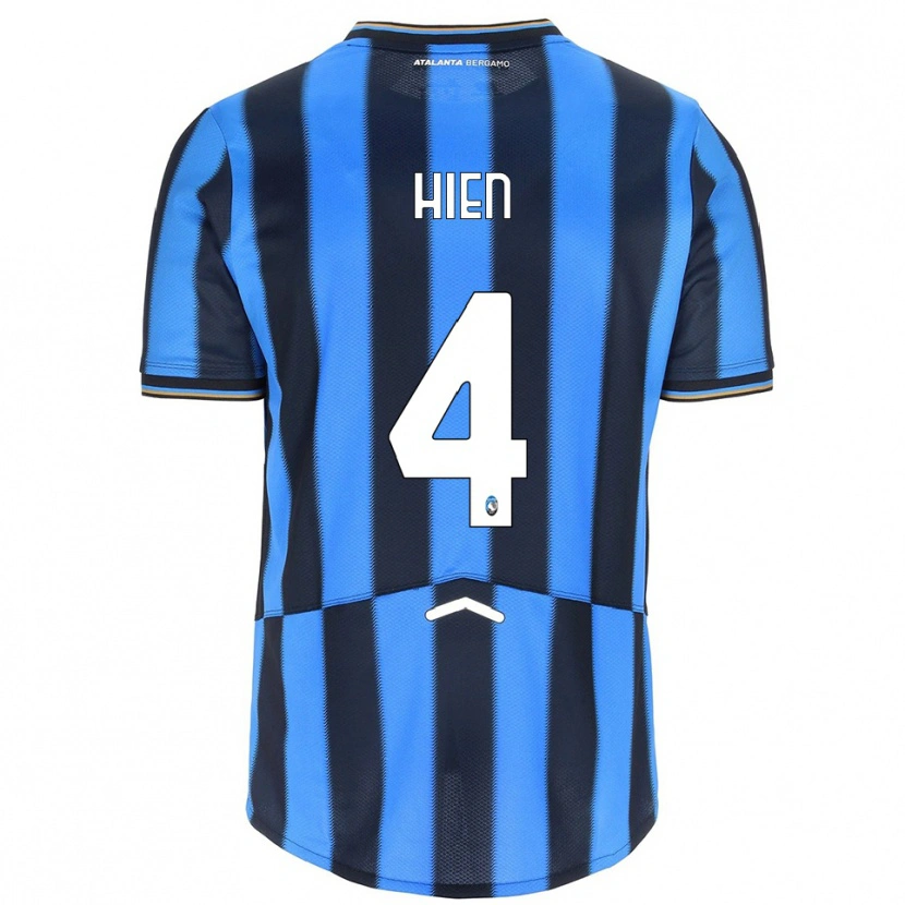 Danxen Homme Maillot Isak Hien #4 Bleu Ciel Noir Tenues Domicile 2025/26 T-Shirt