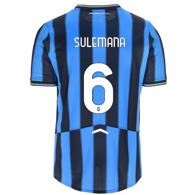 Danxen Homme Maillot Ibrahim Sulemana #6 Bleu Ciel Noir Tenues Domicile 2025/26 T-Shirt