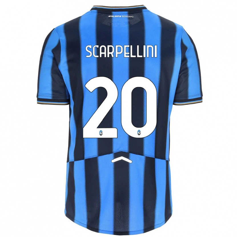 Danxen Homme Maillot Andrea Scarpellini #20 Bleu Ciel Noir Tenues Domicile 2025/26 T-Shirt