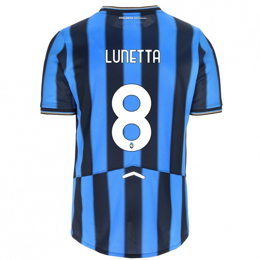 Danxen Homme Maillot Gabriel Lunetta #8 Bleu Ciel Noir Tenues Domicile 2025/26 T-Shirt