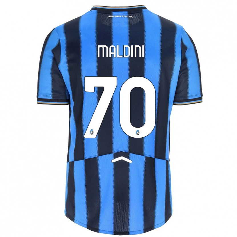 Danxen Homme Maillot Daniel Maldini #70 Bleu Ciel Noir Tenues Domicile 2025/26 T-Shirt