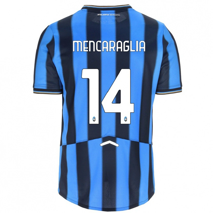 Danxen Homme Maillot Filippo Mencaraglia #14 Bleu Ciel Noir Tenues Domicile 2025/26 T-Shirt