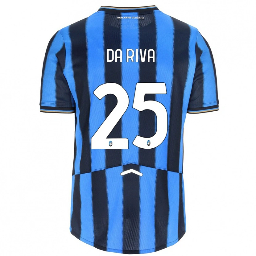 Danxen Homme Maillot Jacopo Da Riva #25 Bleu Ciel Noir Tenues Domicile 2025/26 T-Shirt