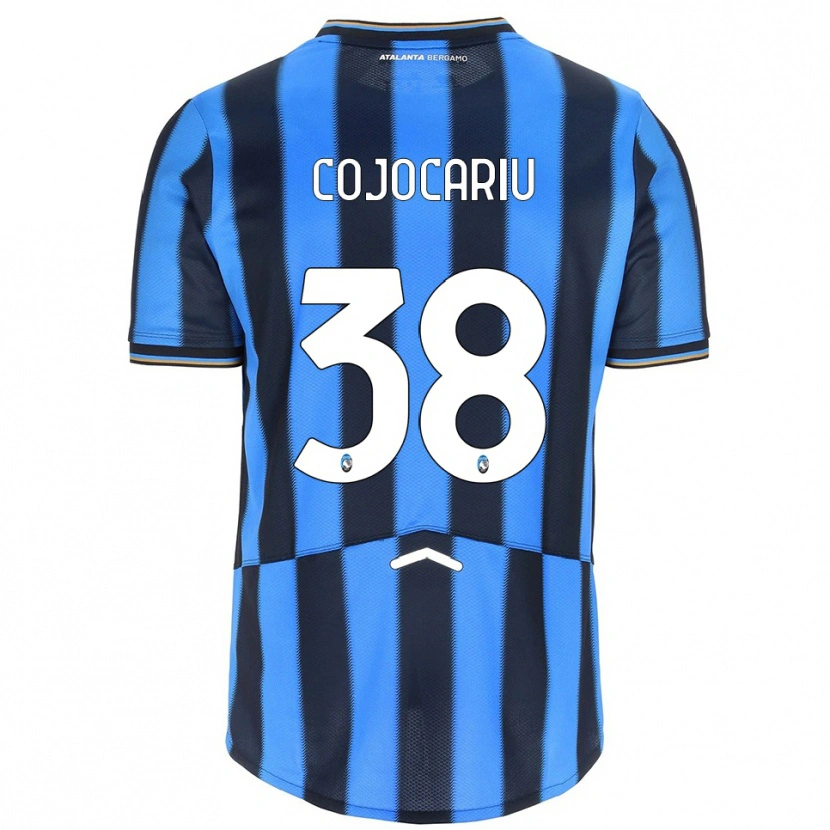 Danxen Homme Maillot Raul Cojocariu #38 Bleu Ciel Noir Tenues Domicile 2025/26 T-Shirt