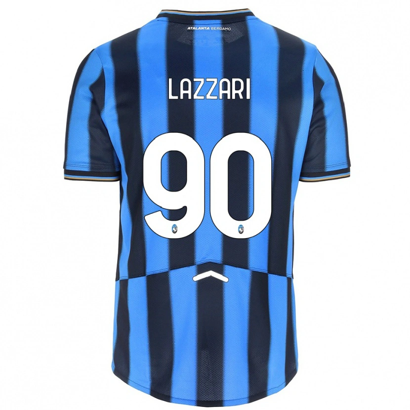 Danxen Homme Maillot Ilaria Lazzari #90 Bleu Ciel Noir Tenues Domicile 2025/26 T-Shirt