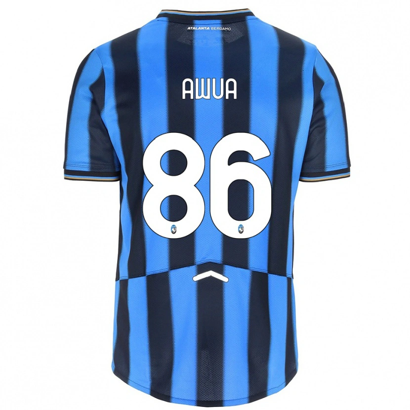Danxen Homme Maillot Theophilus Awua #86 Bleu Ciel Noir Tenues Domicile 2025/26 T-Shirt