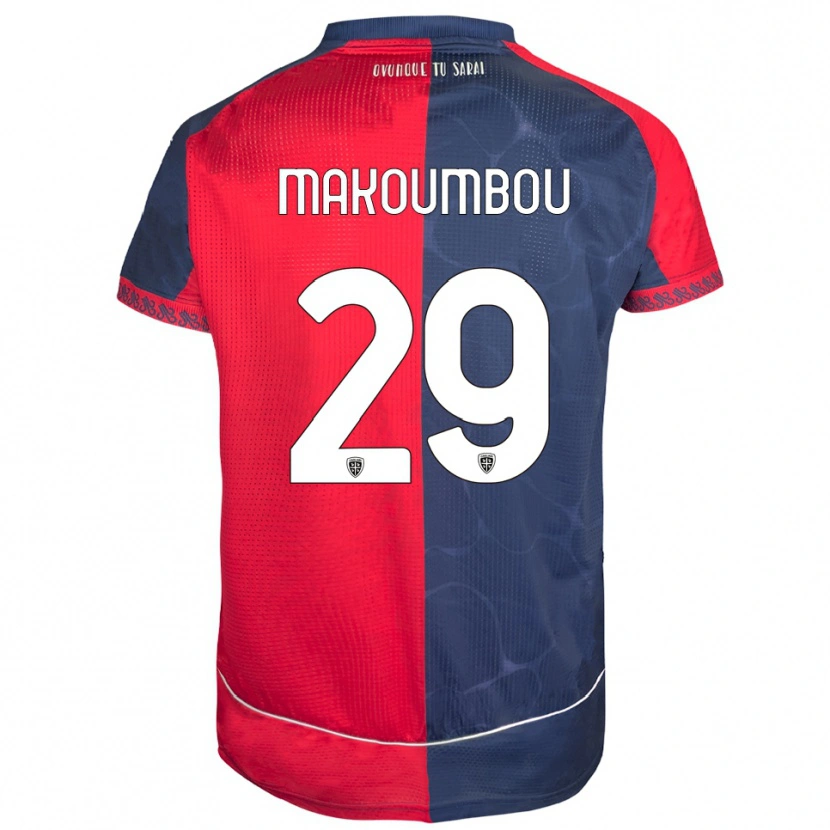 Danxen Homme Maillot Antoine Makoumbou #29 Rouge Marine Tenues Domicile 2025/26 T-Shirt