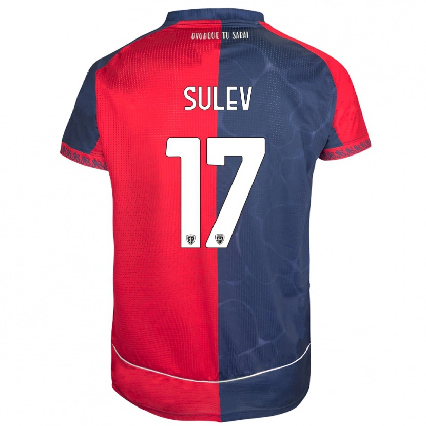 Danxen Homme Maillot Ivan Sulev #17 Rouge Marine Tenues Domicile 2025/26 T-Shirt
