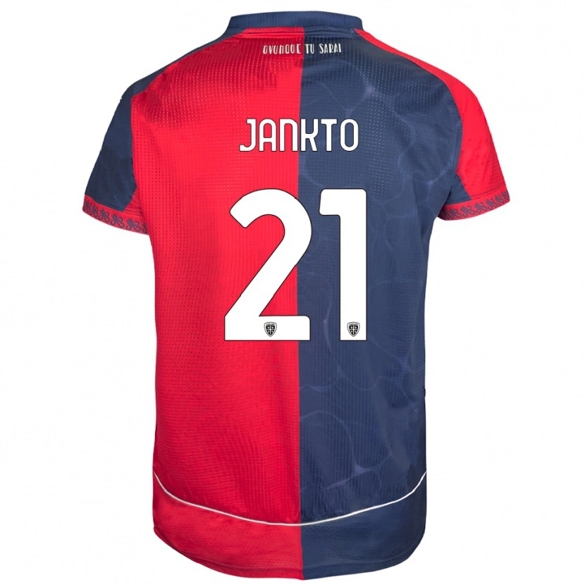 Danxen Homme Maillot Jakub Jankto #21 Rouge Marine Tenues Domicile 2025/26 T-Shirt