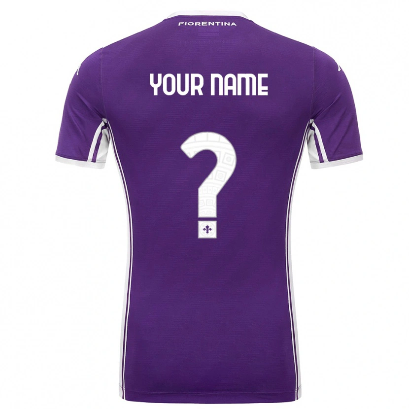 Danxen Homme Maillot Votre Nom #0 Violet Blanc Tenues Domicile 2025/26 T-Shirt