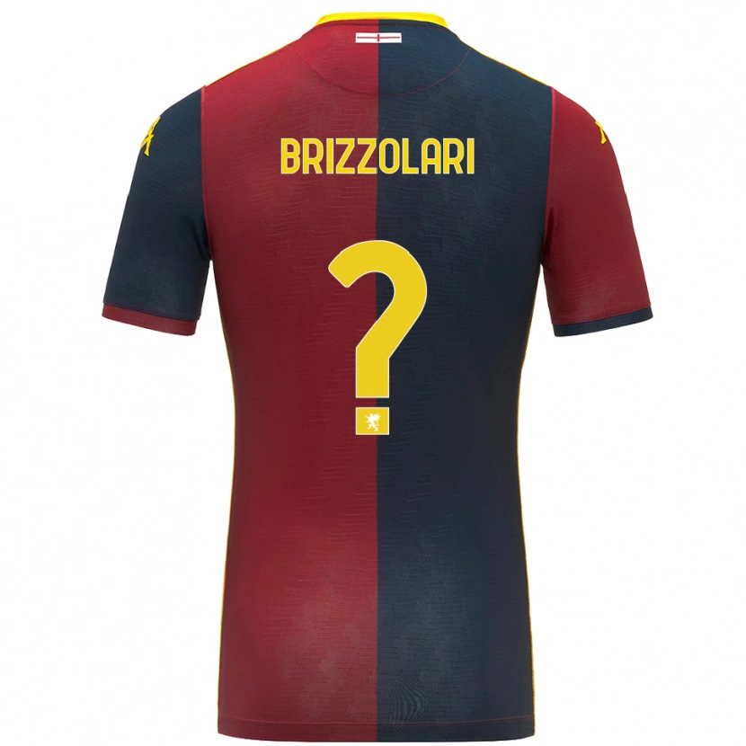 Danxen Homme Maillot Mattia Brizzolari #0 Rouge Bleu Roi Tenues Domicile 2025/26 T-Shirt