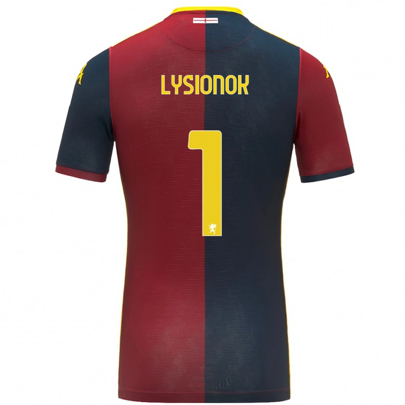 Danxen Homme Maillot Ernestas Lysionok #1 Rouge Bleu Roi Tenues Domicile 2025/26 T-Shirt