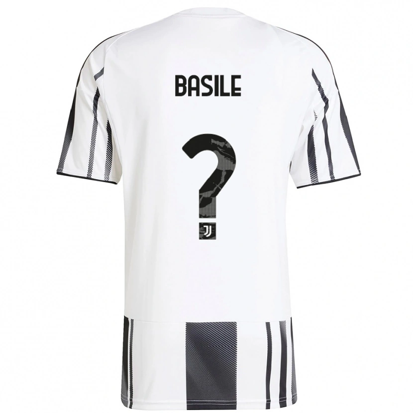 Danxen Homme Maillot Piergiorgio Basile #0 Blanc Noir Tenues Domicile 2025/26 T-Shirt