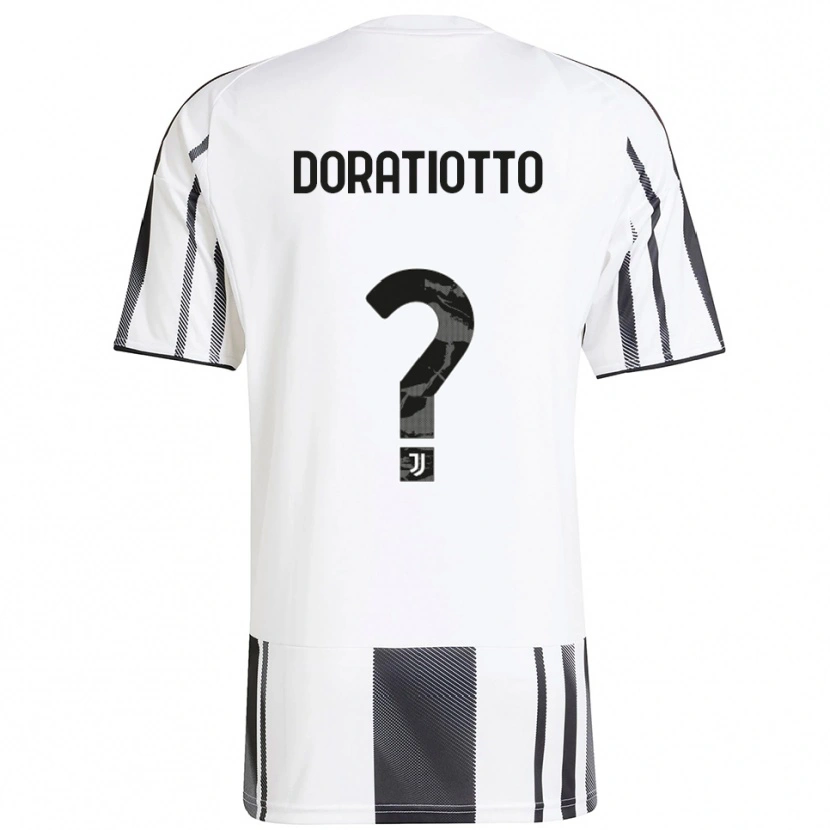 Danxen Homme Maillot Giulio Doratiotto #0 Blanc Noir Tenues Domicile 2025/26 T-Shirt
