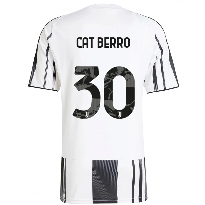 Danxen Homme Maillot Simone Cat Berro #30 Blanc Noir Tenues Domicile 2025/26 T-Shirt