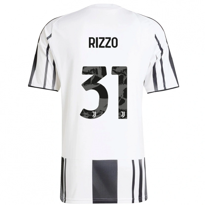 Danxen Homme Maillot Niccolò Rizzo #31 Blanc Noir Tenues Domicile 2025/26 T-Shirt