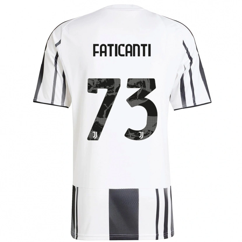 Danxen Homme Maillot Giacomo Faticanti #73 Blanc Noir Tenues Domicile 2025/26 T-Shirt