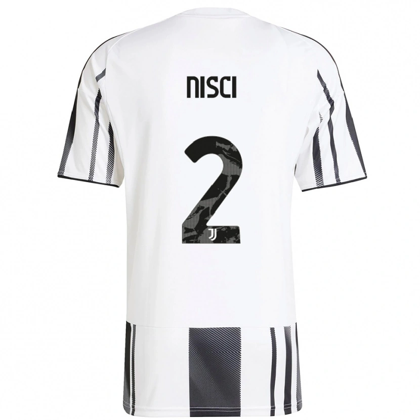 Danxen Homme Maillot Alessandro Nisci #2 Blanc Noir Tenues Domicile 2025/26 T-Shirt