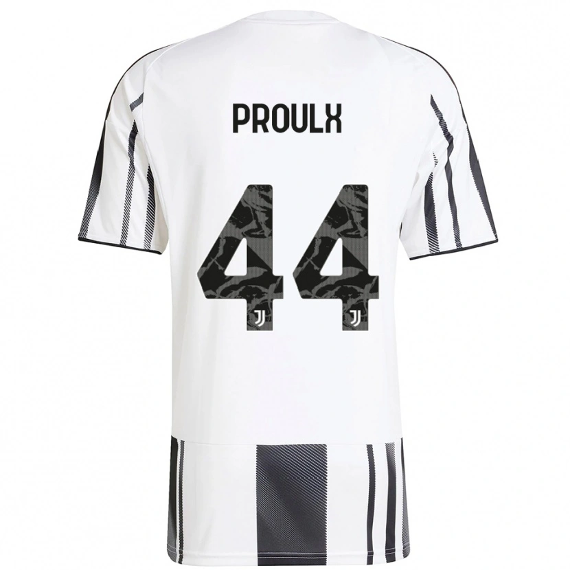 Danxen Homme Maillot Lysianne Proulx #44 Blanc Noir Tenues Domicile 2025/26 T-Shirt