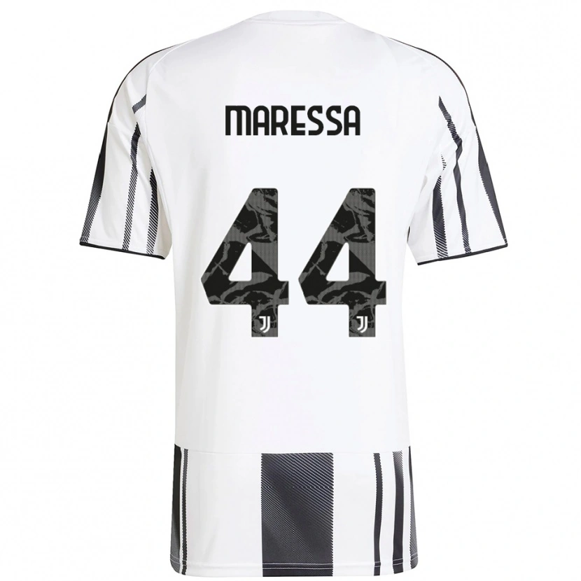 Danxen Homme Maillot Tommaso Maressa #44 Blanc Noir Tenues Domicile 2025/26 T-Shirt