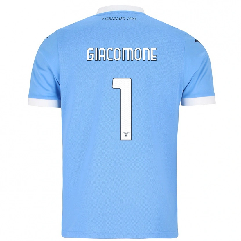 Danxen Homme Maillot Giacomo Giacomone #1 Bleu Ciel Blanc Tenues Domicile 2025/26 T-Shirt