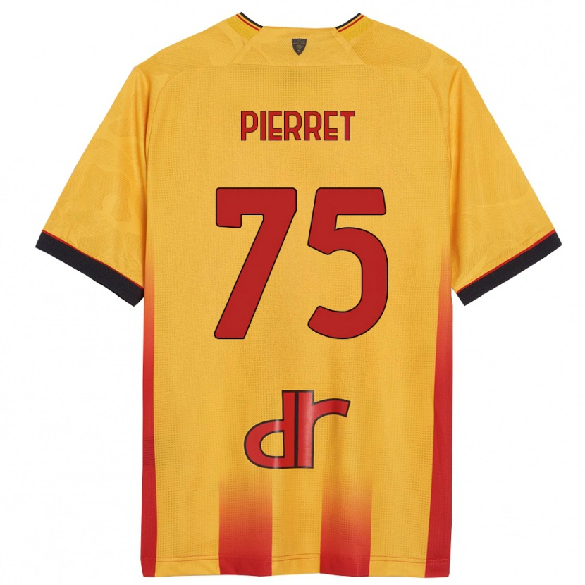 Danxen Homme Maillot Balthazar Pierret #75 Jaune Orange Tenues Domicile 2025/26 T-Shirt