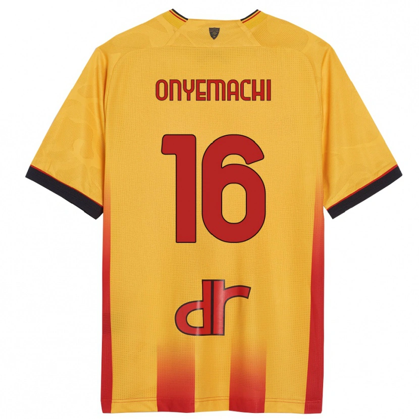 Danxen Homme Maillot Divine Onyemachi #16 Jaune Orange Tenues Domicile 2025/26 T-Shirt