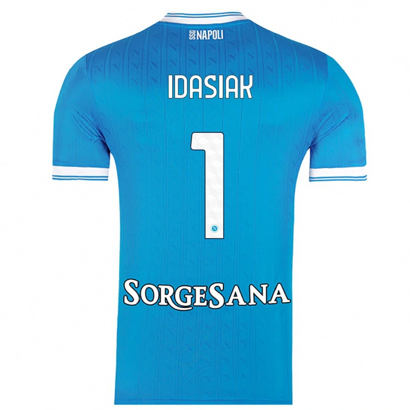 Danxen Homme Maillot Hubert Dawid Idasiak #1 Bleu Ciel Blanc Tenues Domicile 2025/26 T-Shirt