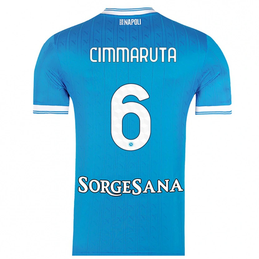 Danxen Homme Maillot Antonio Cimmaruta #6 Bleu Ciel Blanc Tenues Domicile 2025/26 T-Shirt