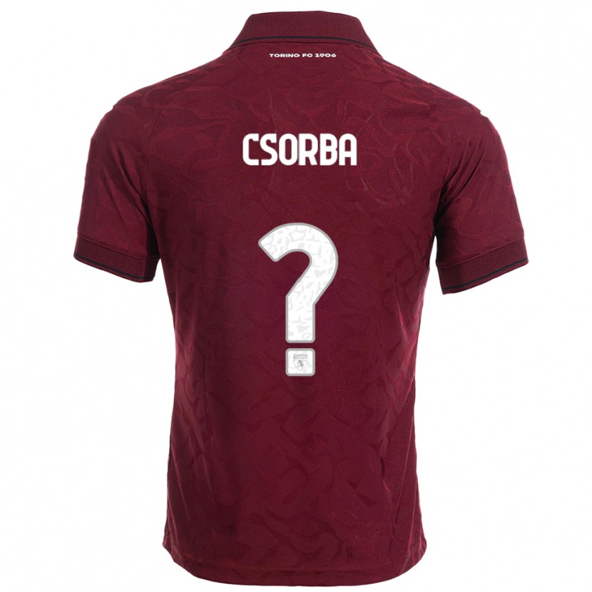 Danxen Homme Maillot Noel Csorba #0 Bourgogne Blanc Tenues Domicile 2025/26 T-Shirt