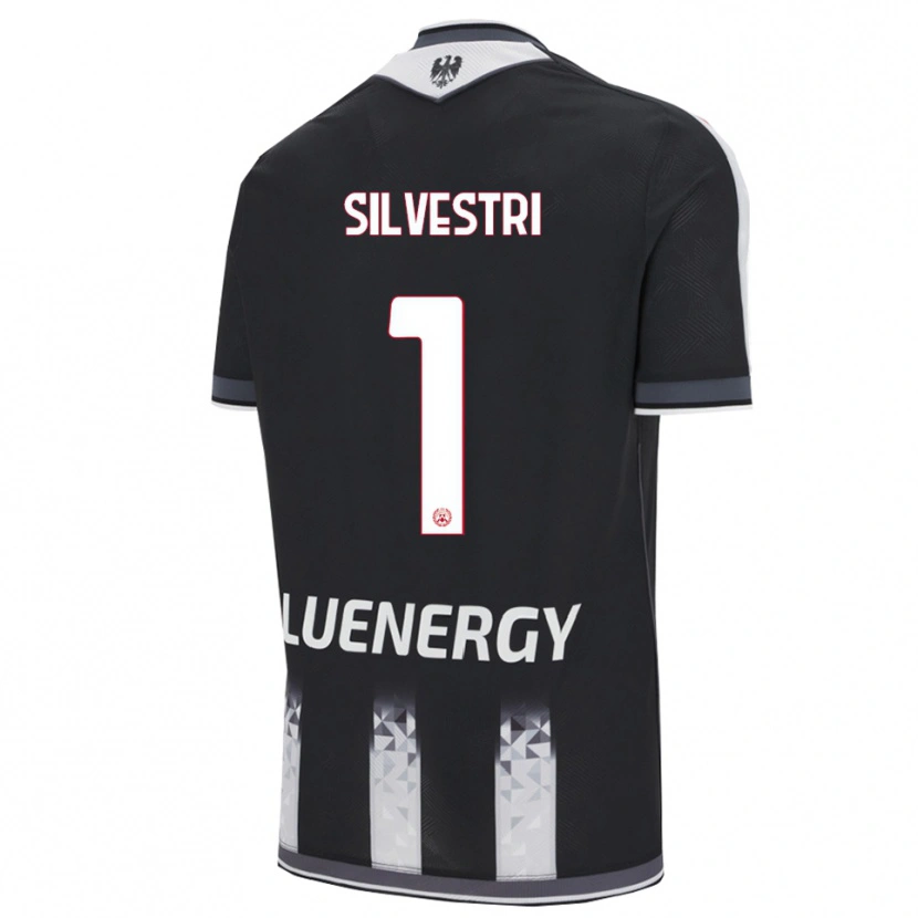 Danxen Homme Maillot Marco Silvestri #1 Noir Blanc Tenues Domicile 2025/26 T-Shirt