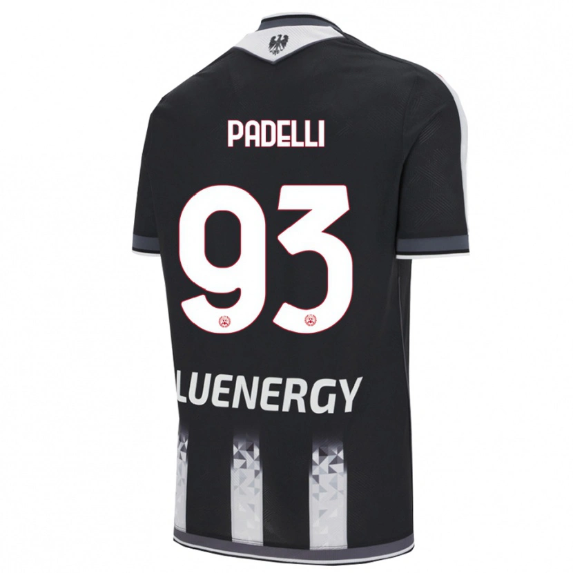Danxen Homme Maillot Daniele Padelli #93 Noir Blanc Tenues Domicile 2025/26 T-Shirt