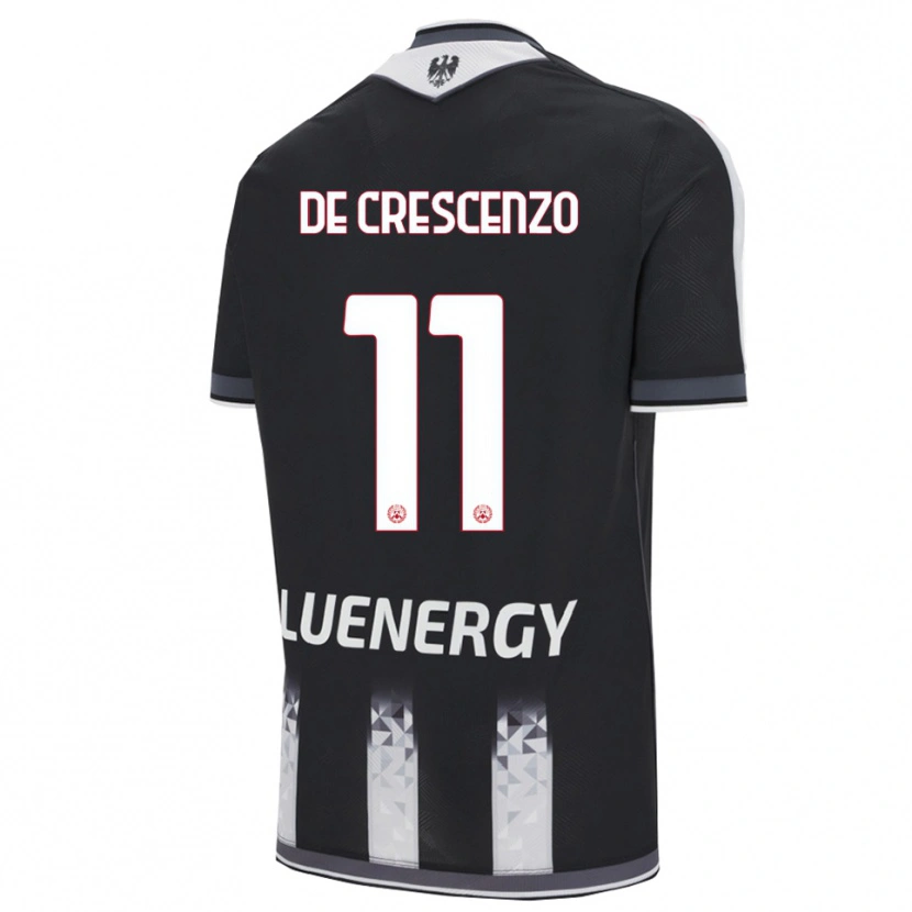 Danxen Homme Maillot Marco De Crescenzo #11 Noir Blanc Tenues Domicile 2025/26 T-Shirt