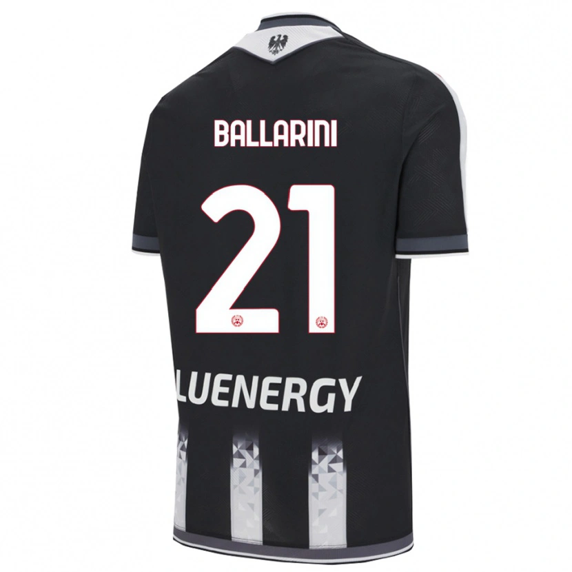 Danxen Homme Maillot Marco Ballarini #21 Noir Blanc Tenues Domicile 2025/26 T-Shirt