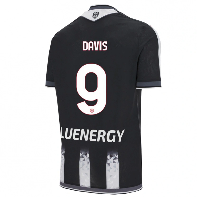 Danxen Homme Maillot Keinan Davis #9 Noir Blanc Tenues Domicile 2025/26 T-Shirt