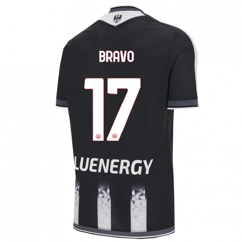 Danxen Homme Maillot Iker Bravo #17 Noir Blanc Tenues Domicile 2025/26 T-Shirt