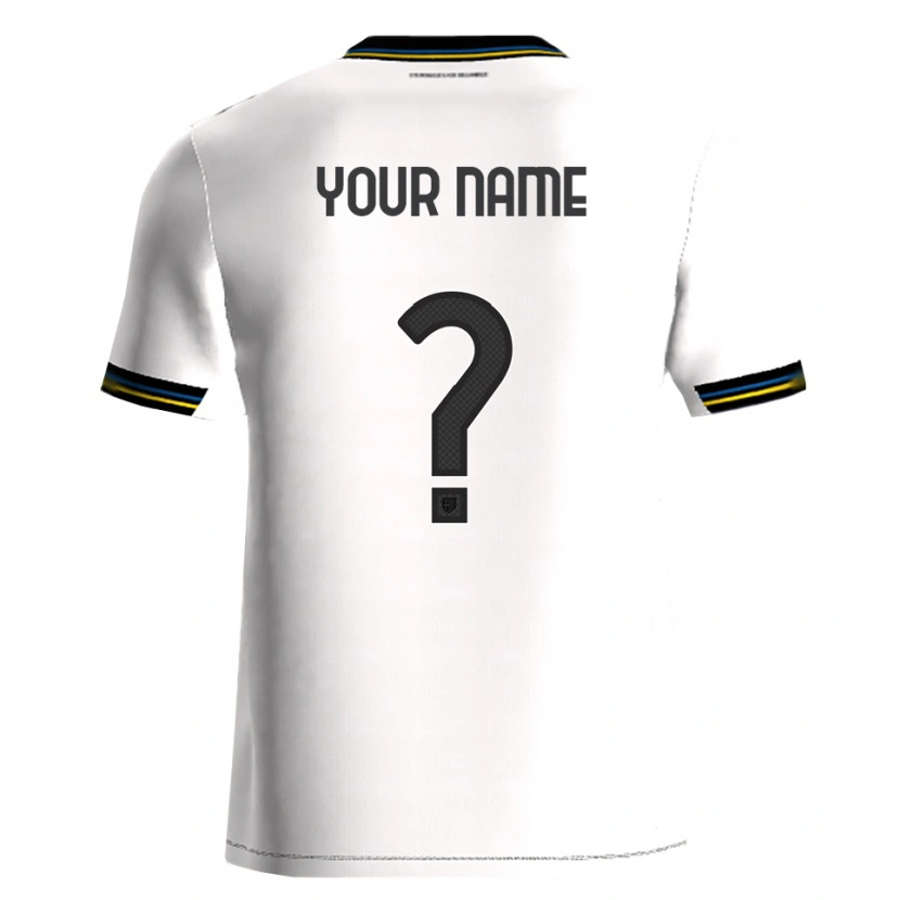 Danxen Homme Maillot Votre Nom #0 Blanc Noir Tenues Domicile 2025/26 T-Shirt