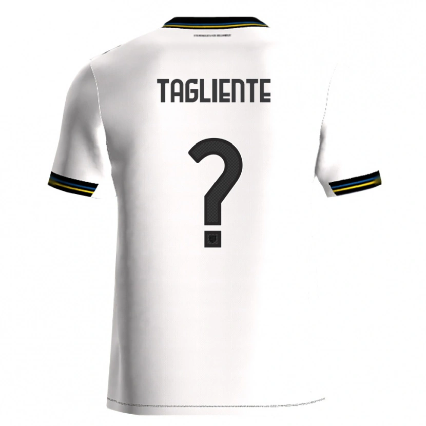 Danxen Homme Maillot Anthony Tagliente #0 Blanc Noir Tenues Domicile 2025/26 T-Shirt